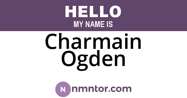 Charmain Ogden
