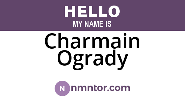 Charmain Ogrady