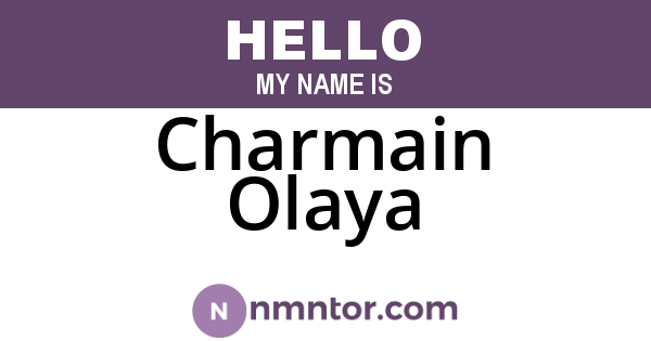 Charmain Olaya