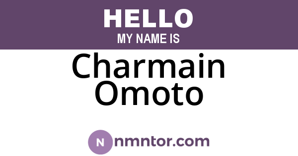 Charmain Omoto