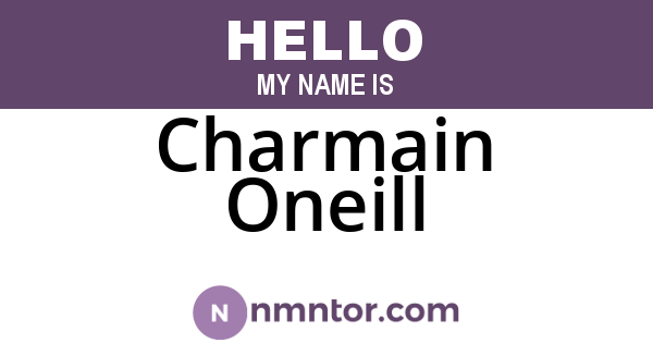 Charmain Oneill