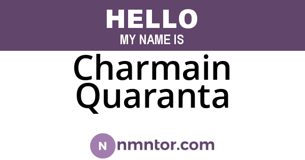 Charmain Quaranta