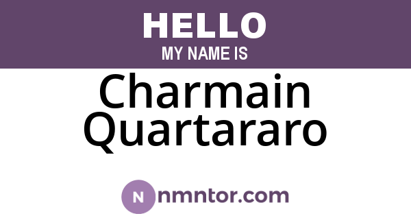 Charmain Quartararo