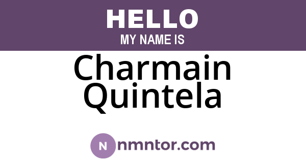 Charmain Quintela