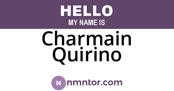 Charmain Quirino