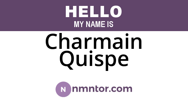 Charmain Quispe