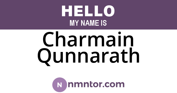 Charmain Qunnarath