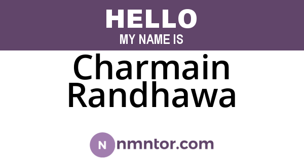Charmain Randhawa