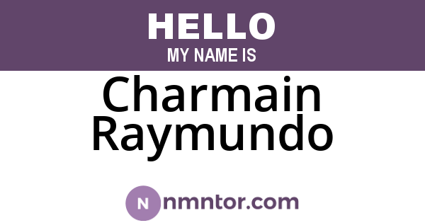 Charmain Raymundo