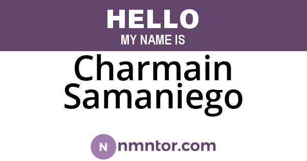Charmain Samaniego