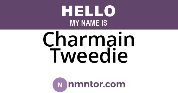 Charmain Tweedie