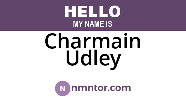 Charmain Udley