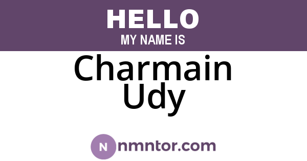 Charmain Udy