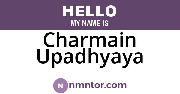 Charmain Upadhyaya