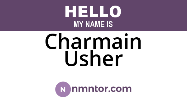 Charmain Usher