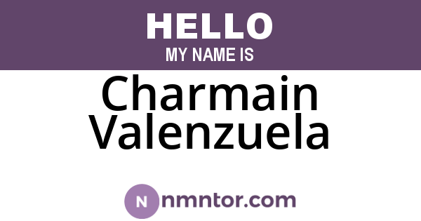 Charmain Valenzuela