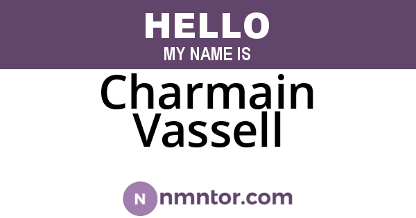 Charmain Vassell