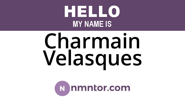 Charmain Velasques