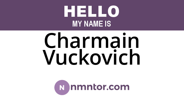 Charmain Vuckovich