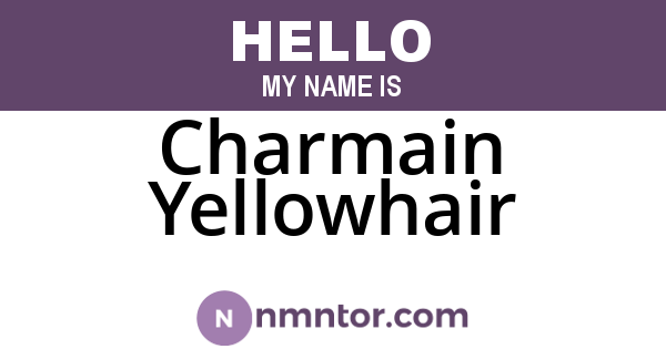 Charmain Yellowhair