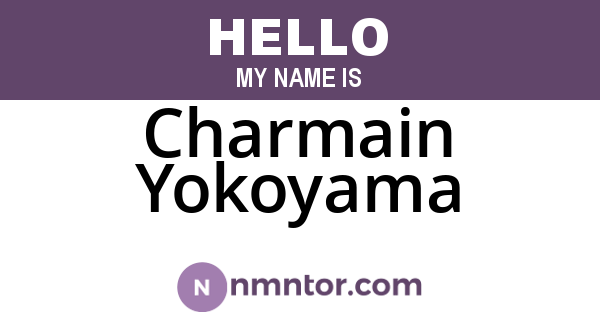 Charmain Yokoyama