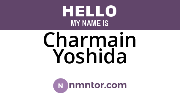 Charmain Yoshida