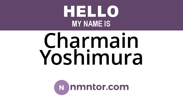 Charmain Yoshimura