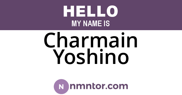 Charmain Yoshino