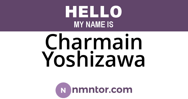 Charmain Yoshizawa
