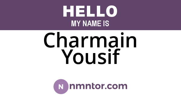 Charmain Yousif
