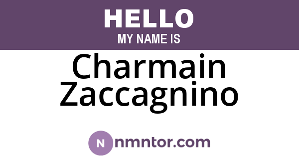 Charmain Zaccagnino