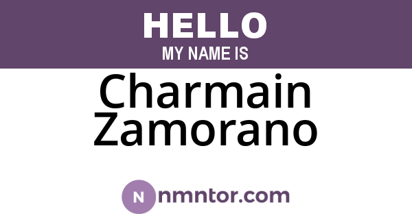 Charmain Zamorano
