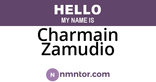Charmain Zamudio