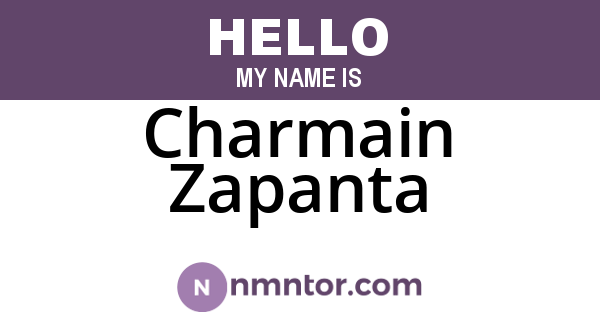 Charmain Zapanta