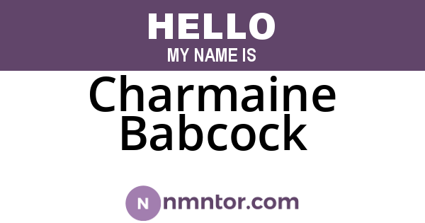 Charmaine Babcock