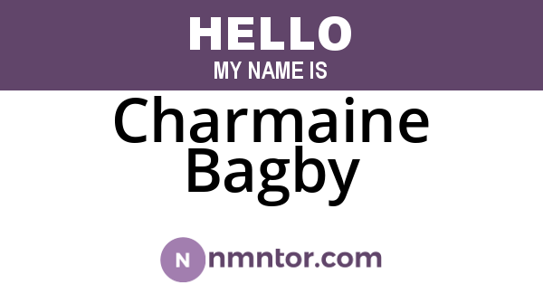 Charmaine Bagby