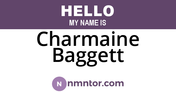 Charmaine Baggett