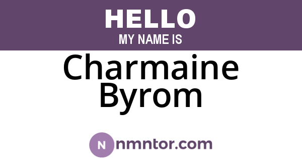 Charmaine Byrom