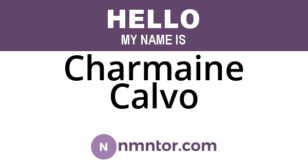 Charmaine Calvo