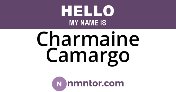 Charmaine Camargo