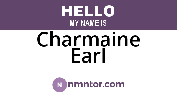 Charmaine Earl