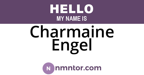 Charmaine Engel