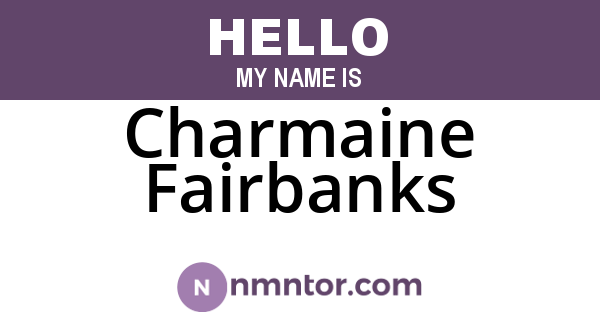 Charmaine Fairbanks