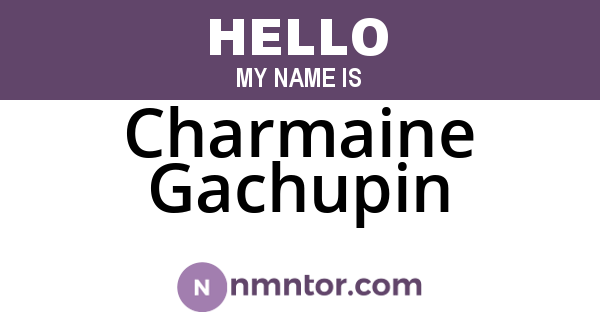 Charmaine Gachupin