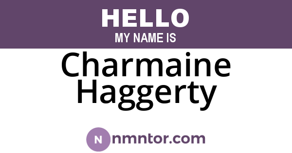 Charmaine Haggerty