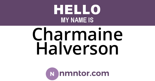 Charmaine Halverson