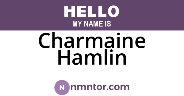 Charmaine Hamlin
