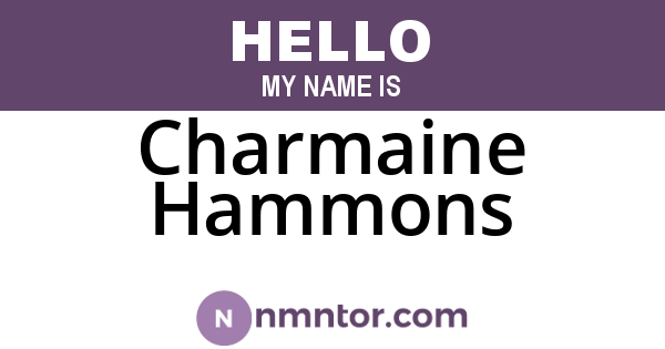 Charmaine Hammons