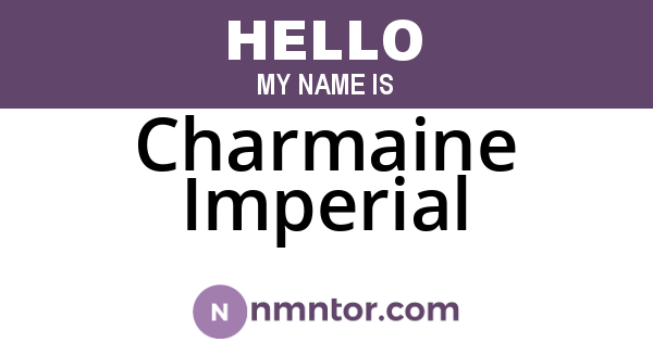 Charmaine Imperial
