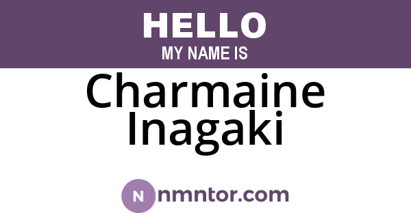 Charmaine Inagaki